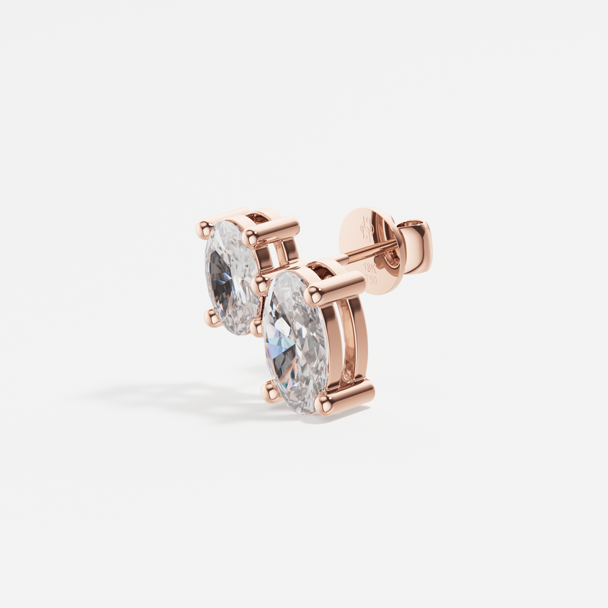 Larmes Double Oval Piercing