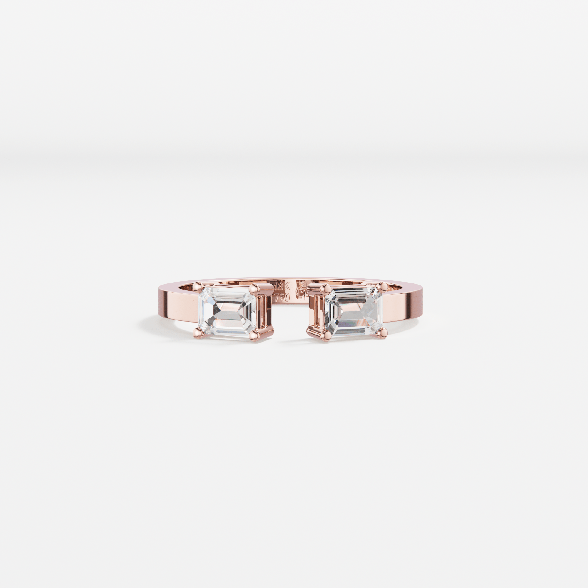 Larmes Opposees Emerald Ring