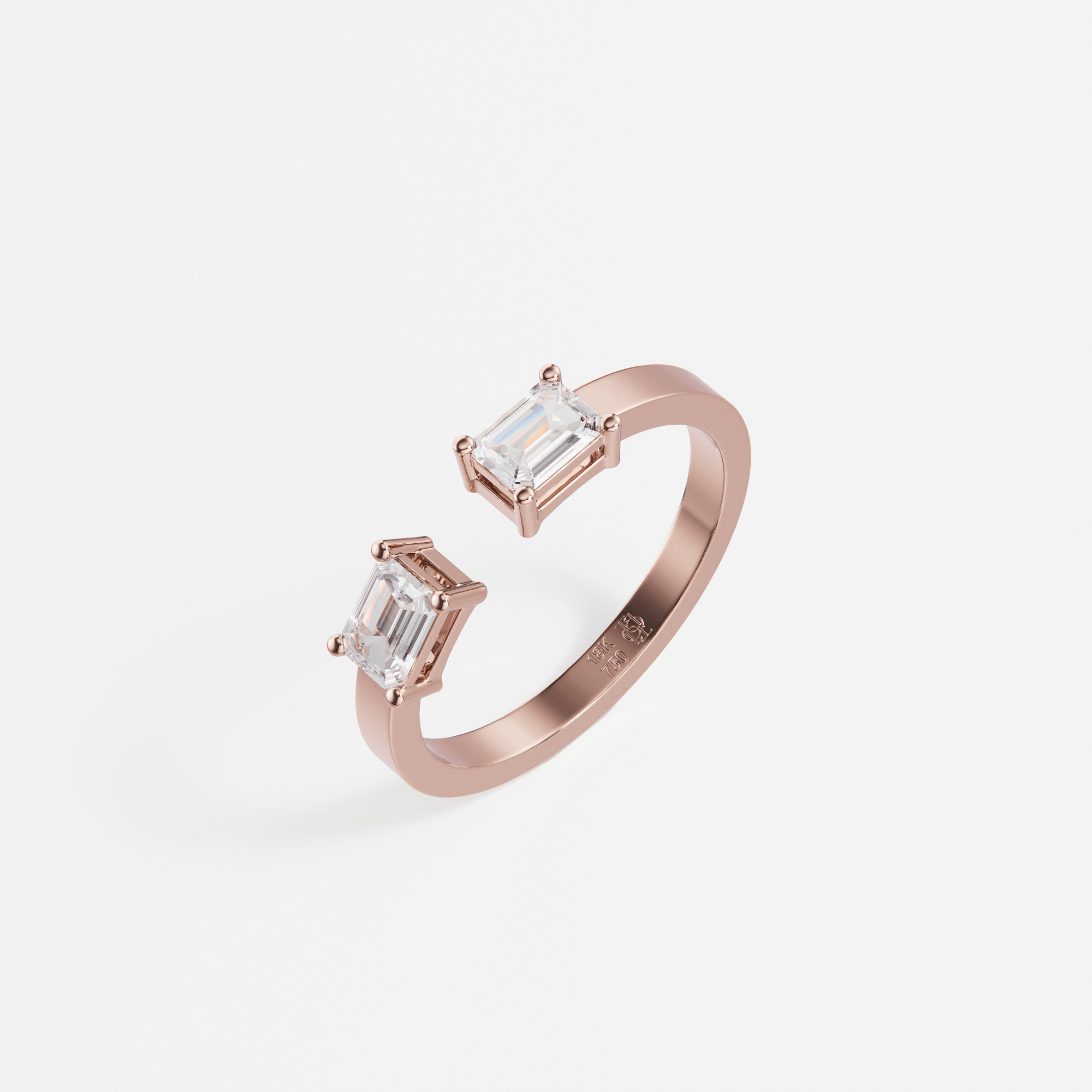 Larmes Opposees Emerald Ring