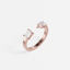 Larmes Opposees Radiant and Pear Ring - Tanka&Baroque