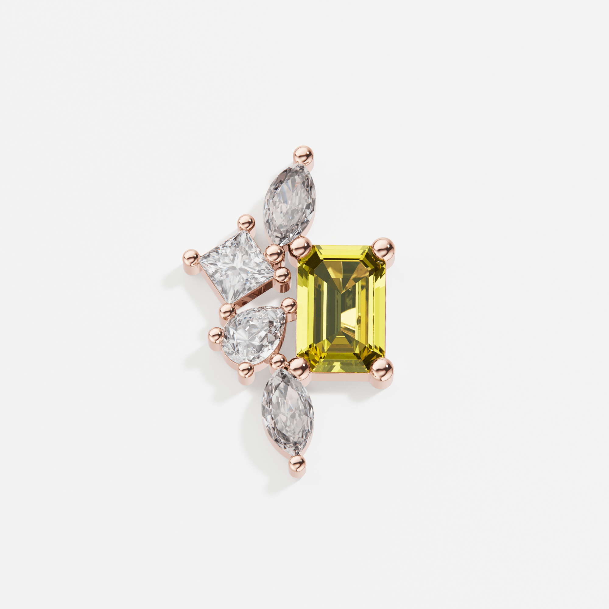 Larmes Yellow Sapphire Piercing