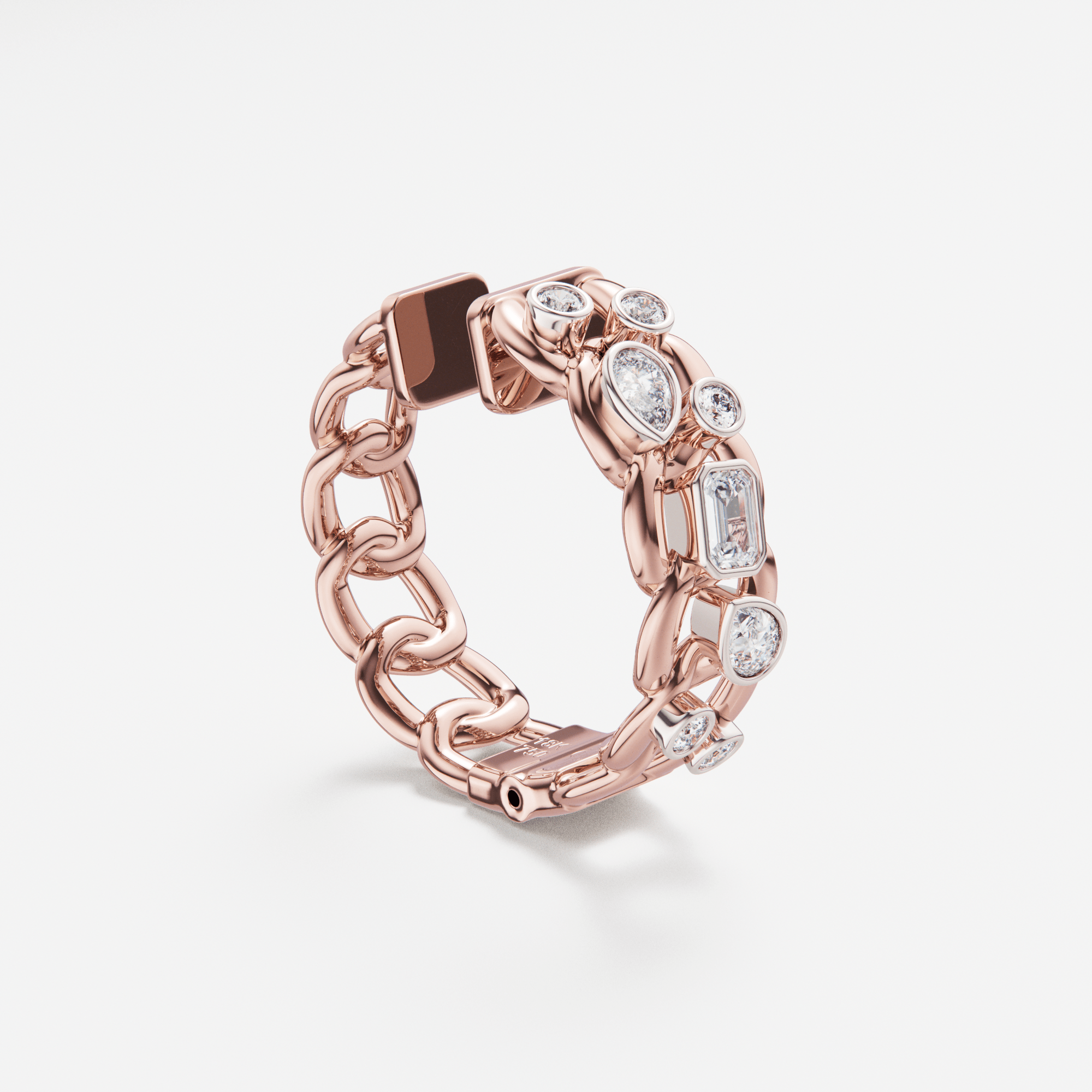 The Hoop Earrings Scattered Diamonds