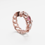 The Hoop Earrings Scattered Diamonds with Heart Sapphires - Tanka&Baroque