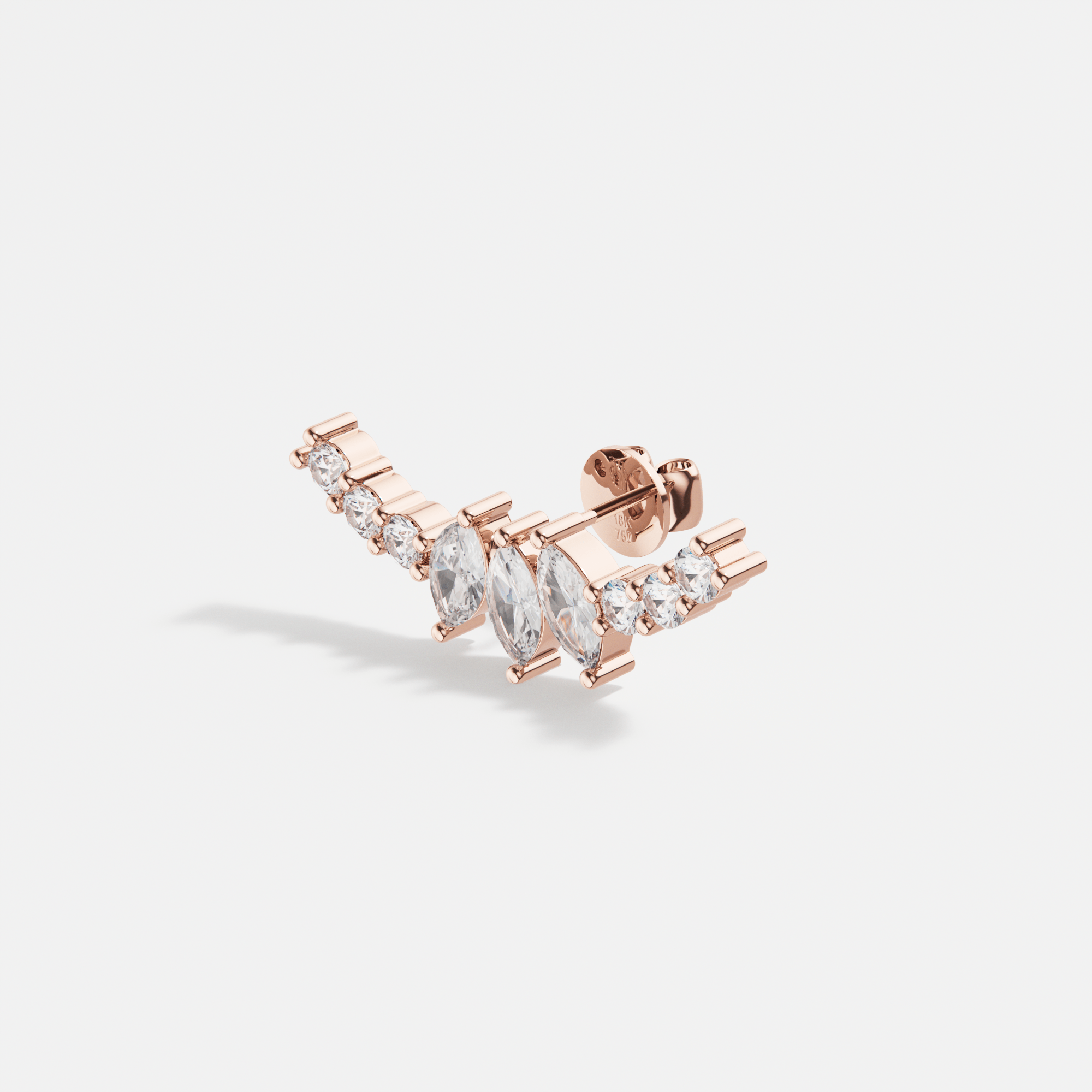 Larmes Arc Marquise and Round Piercing - Tanka&Baroque