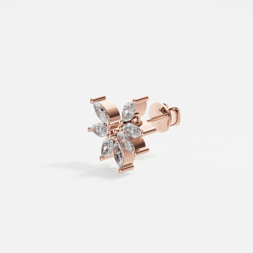 Larmes Arc Marquise Piercing - Tanka&Baroque
