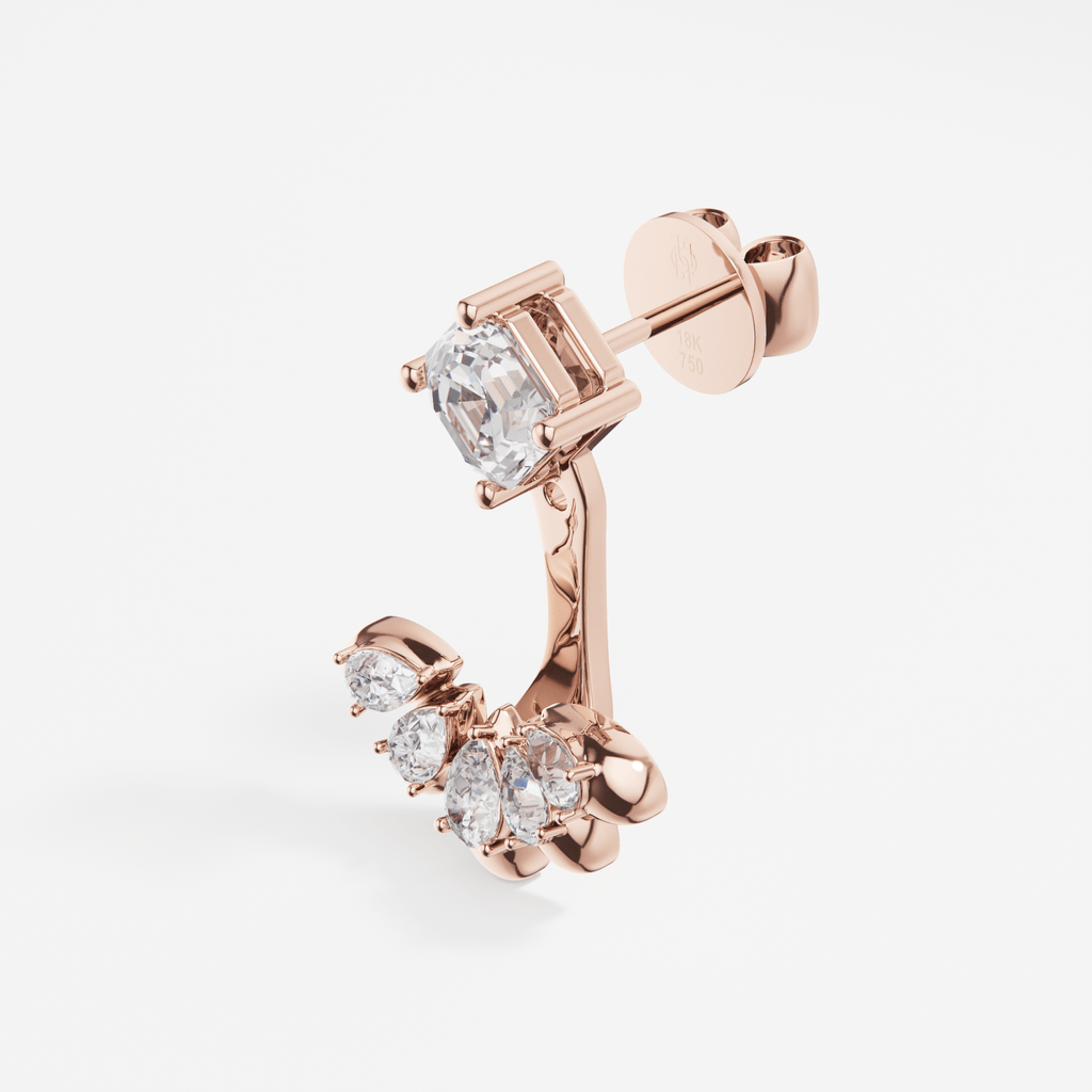 Larmes Asscher and Pear Piercing - Tanka&Baroque