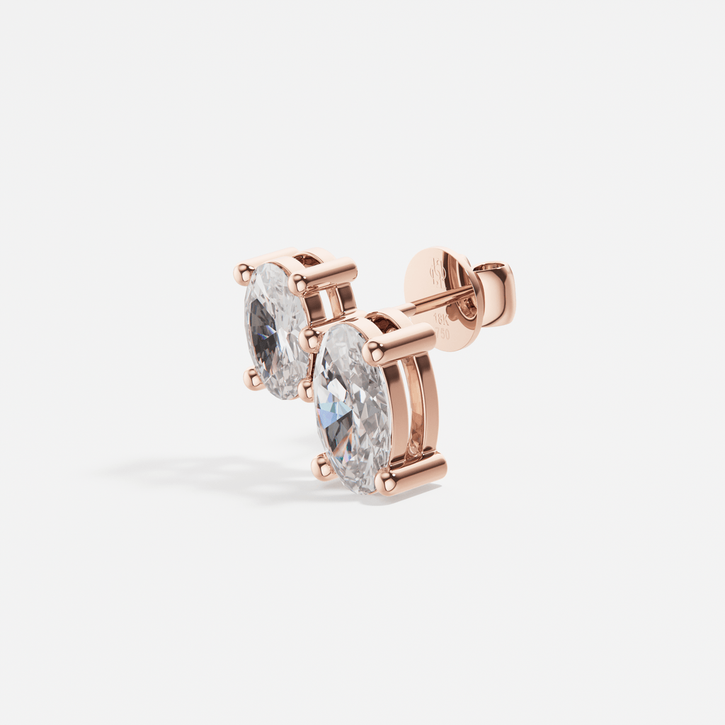 Larmes Double Oval Piercing - Tanka&Baroque