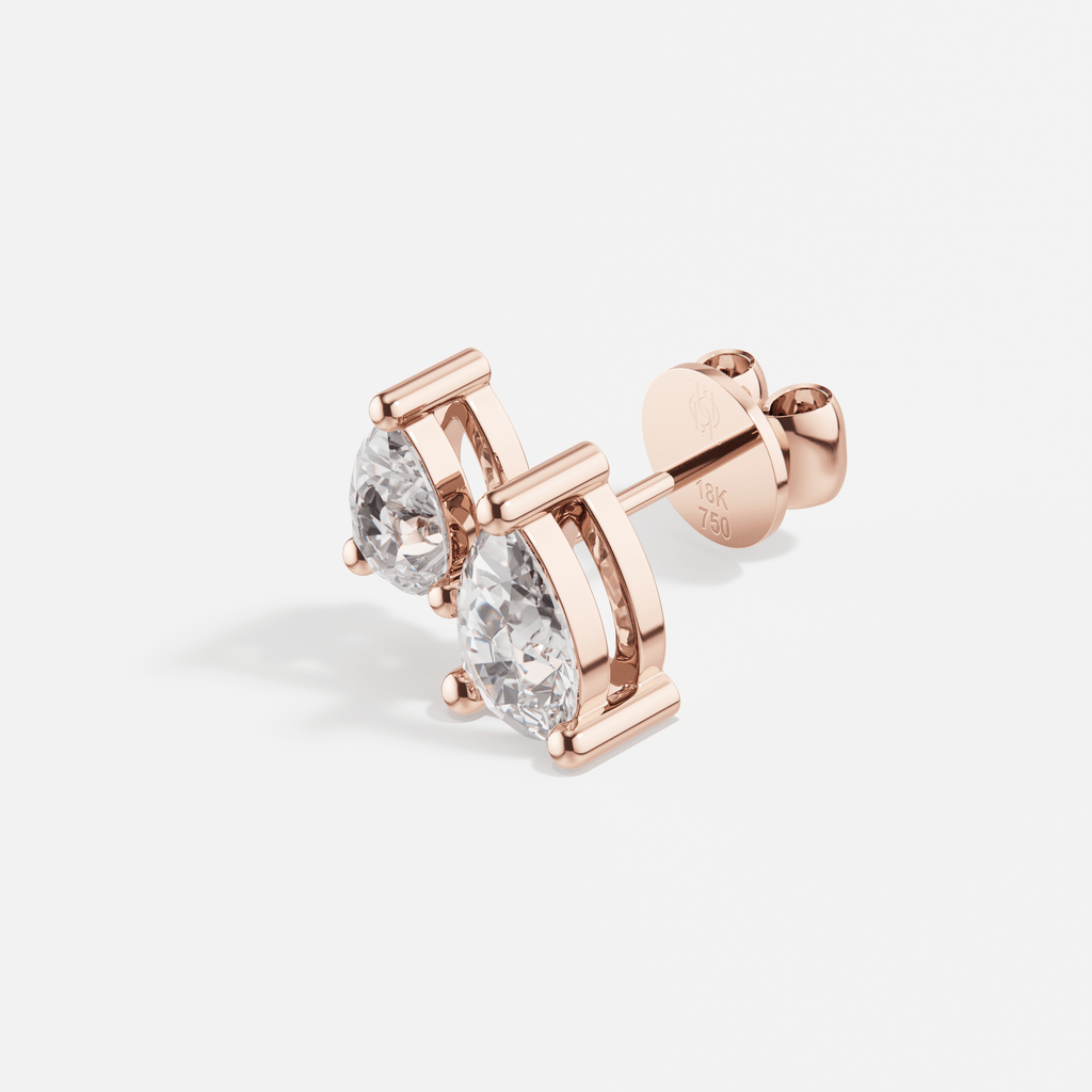 Larmes Double Pear Piercing - Tanka&Baroque