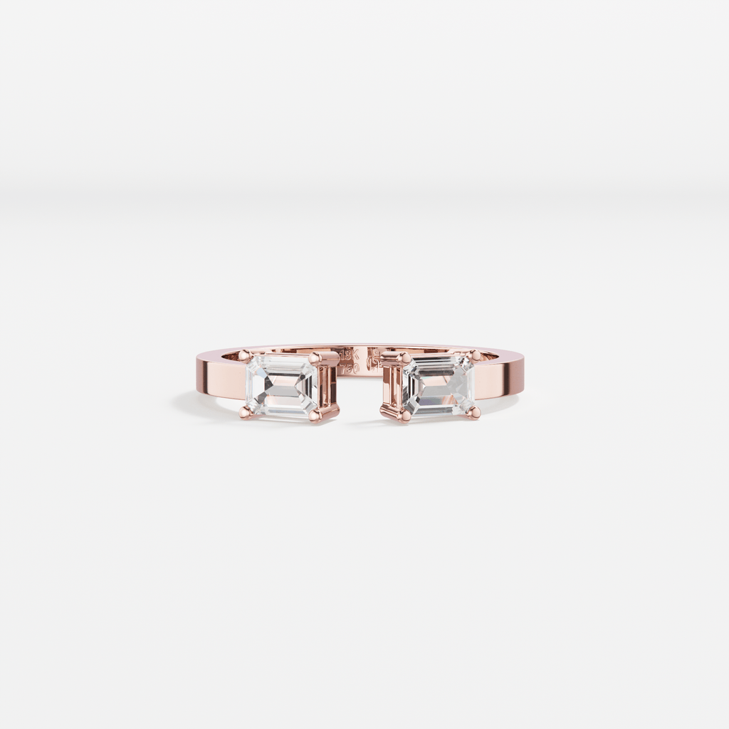 Larmes Opposees Emerald Ring - Tanka&Baroque
