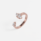 Larmes Opposees Pear Ring - Tanka&Baroque