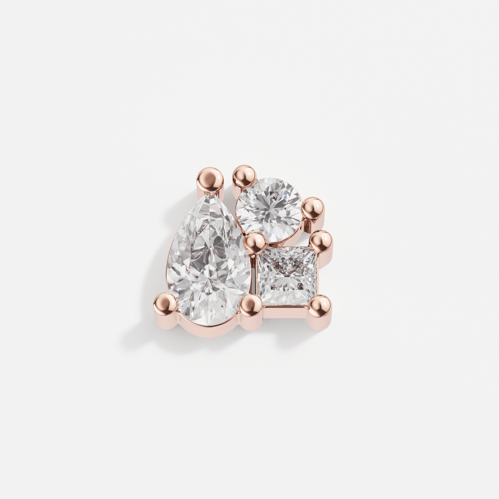 Larmes Trio Pear, Princess and Round Piercing - Tanka&Baroque