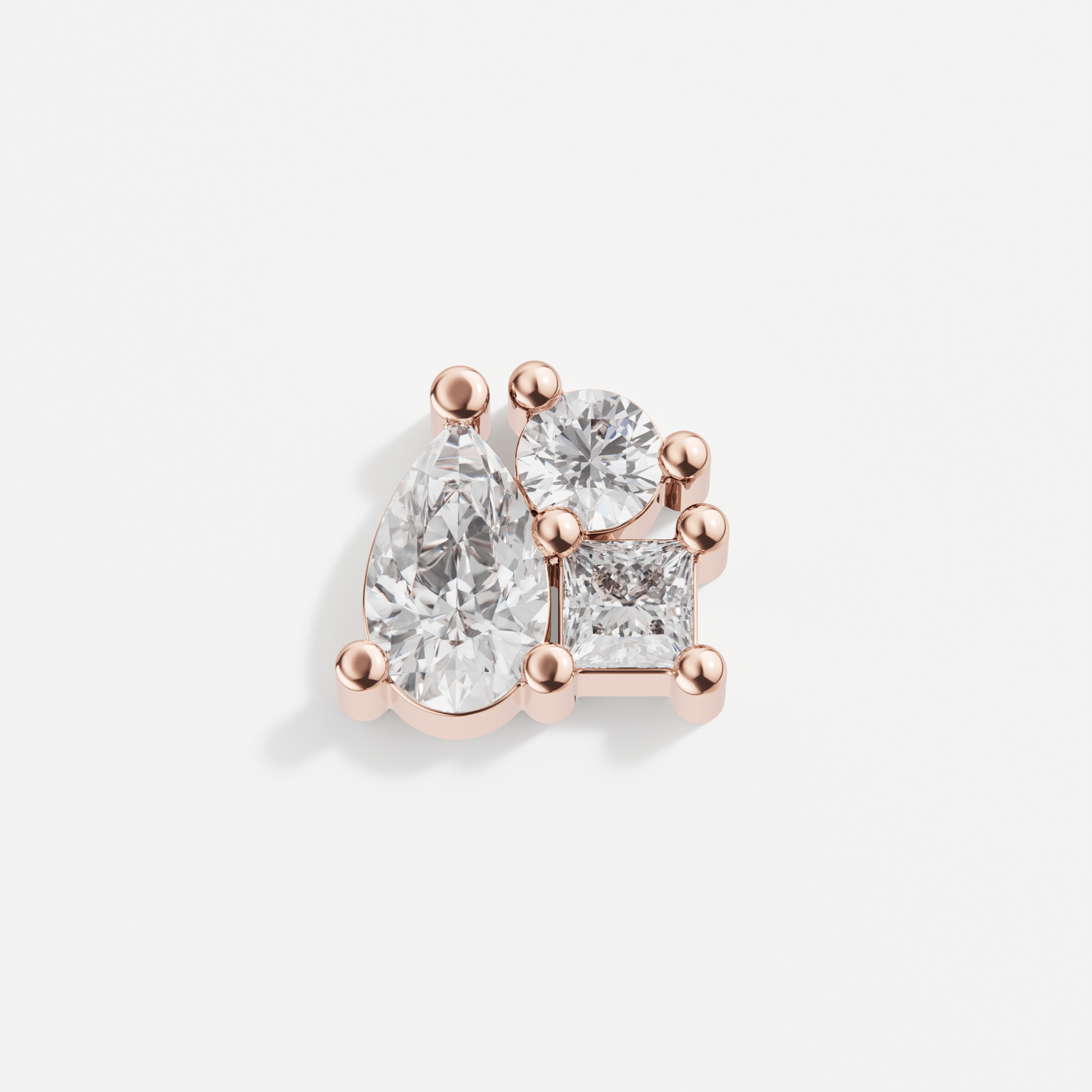 Larmes Trio Pear, Princess and Round Piercing - Tanka&Baroque