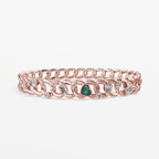 The Bracelet Scattered Diamonds with Heart - Tanka&Baroque