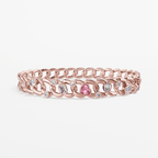 The Bracelet Scattered Diamonds with Heart - Tanka&Baroque