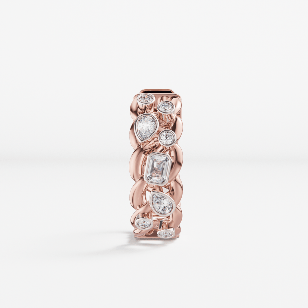 The Hoop Earrings Scattered Diamonds - Tanka&Baroque