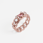 The Scattered Diamond Ring with Heart - Tanka&Baroque