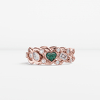 The Scattered Diamond Ring with Heart - Tanka&Baroque