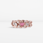 The Scattered Diamond Ring with Heart - Tanka&Baroque